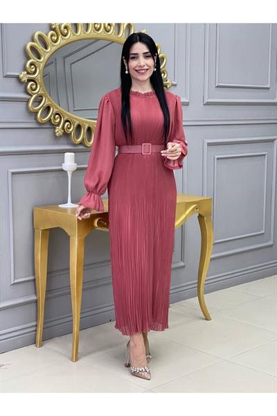 Bürümçük Elbise 3343 Rose