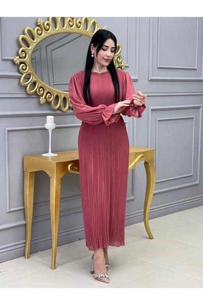 Bürümçük Elbise 3343 Rose