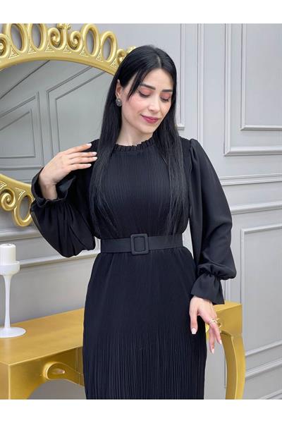 Bürümçük Elbise 3343 Siyah