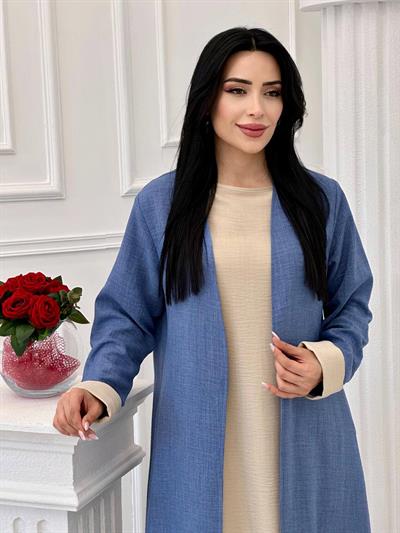 Büyük Beden Üçlü Spor Takım 4337 T-24 Mavi