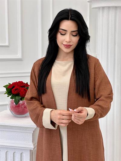 Büyük Beden Üçlü Spor Takım 4337 T-24 Taba