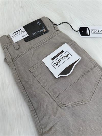 Captiva Regular Kesim Kot Pantolon 071 T-24 açık taş