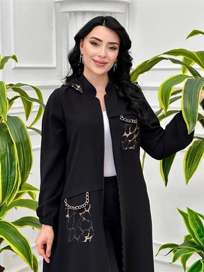 Cebi Zincirli Giy Çık Kap 5024 T-24 Siyah