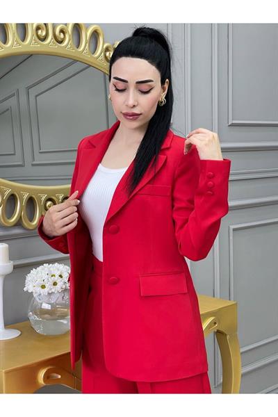 Ceketli Takım 24187 Kırmızı