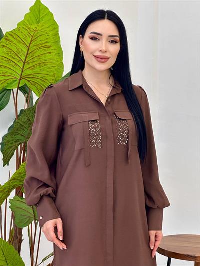 Cep Taş Spor Giy Çık 1640 T-25 Kahverengi