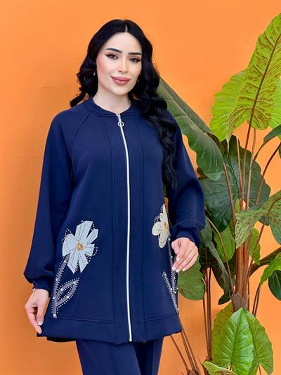 Çiçek Detay Spor İkili Takım 120215 T-25 Lacivert