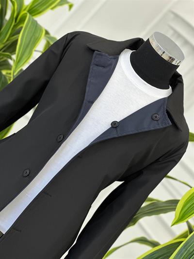 Çift Taraflı Trenç Kot 829 t-24 Siyah Lacivert