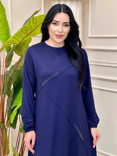 Çimalı Anne Elbise 0696 t-24 Lacivert