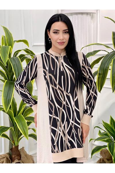 Çizği Desen Spor Takım 1236 Siyah