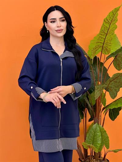 Çizgi Detay Spor İkili Takım 14394 T-25 Lacivert