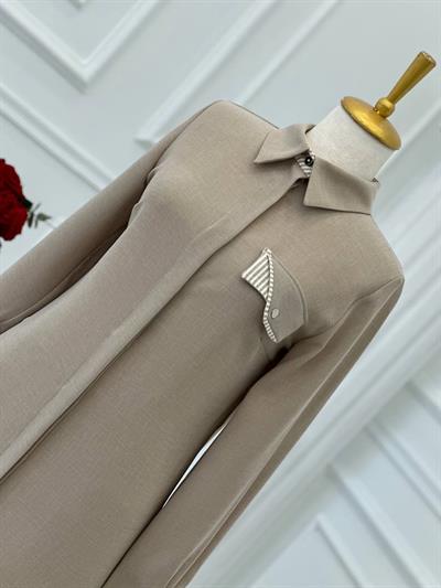 Çizği Detay Tunik 2260 t-24 Bej