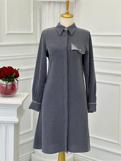 Çizği Detay Tunik 2260 t-24 Mavi
