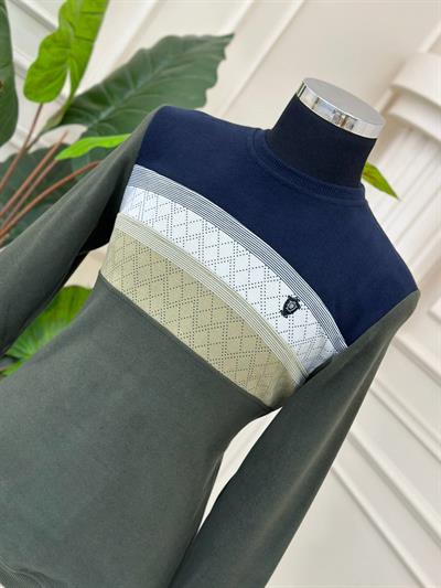 Çizgili Sweat 0004 T-24 Haki