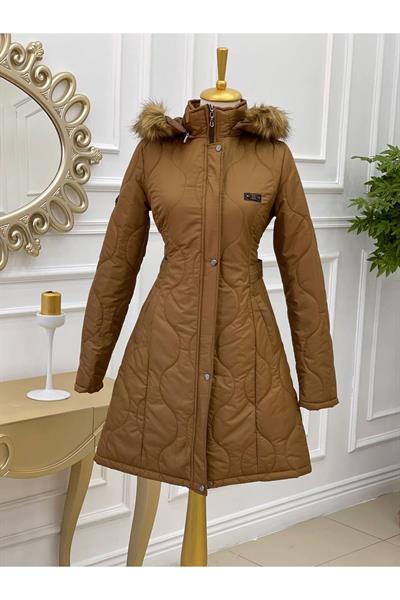 Dalga Desen Şişme Kaban 8134 Taba