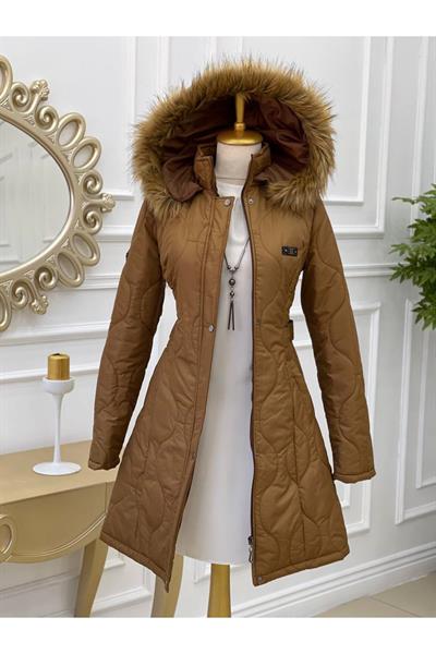 Dalga Desen Şişme Kaban 8134 Taba
