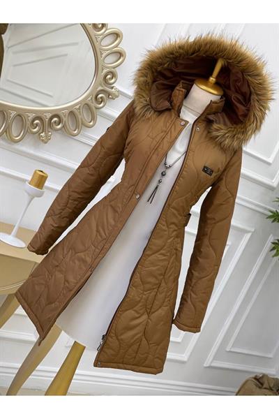 Dalga Desen Şişme Kaban 8134 Taba