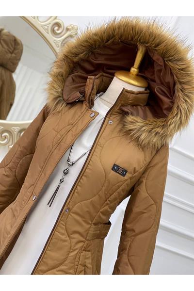 Dalga Desen Şişme Kaban 8134 Taba