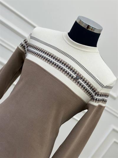 Dama Desen Sweat 0005 T-24 Camel