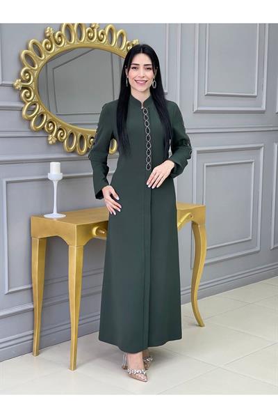 Damla Taş Ferace 604 Yeşil