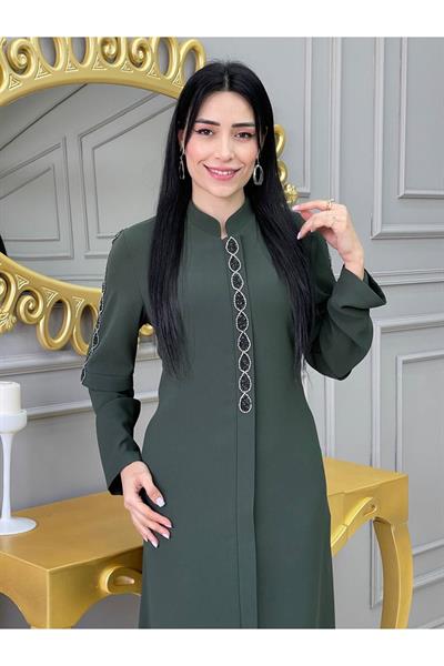 Damla Taş Ferace 604 Yeşil