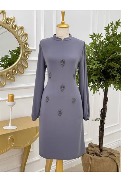 Damla Taş Tunik 585 Gri