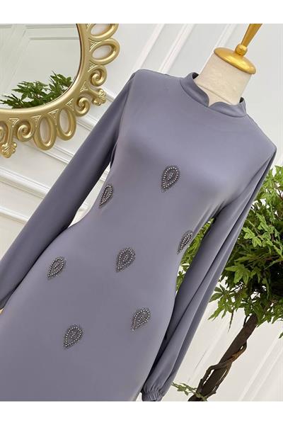 Damla Taş Tunik 585 Gri