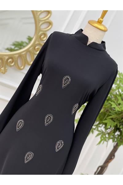 Damla Taş Tunik 585 Siyah
