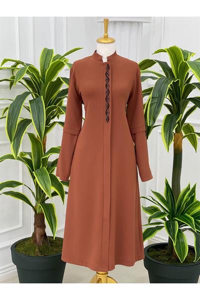 Damle Taşlı Giy-Cık Kap 5011 Taba