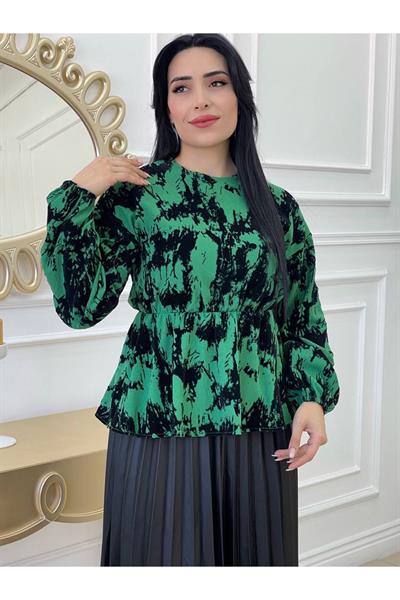 Deri Etekli Takım 7014 Yeşil