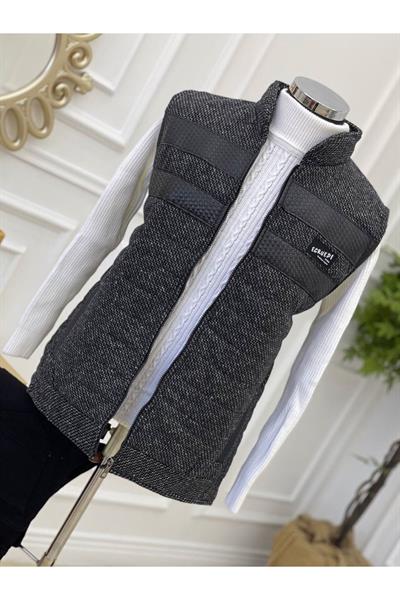 Dilimli Yelek 7576 Siyah