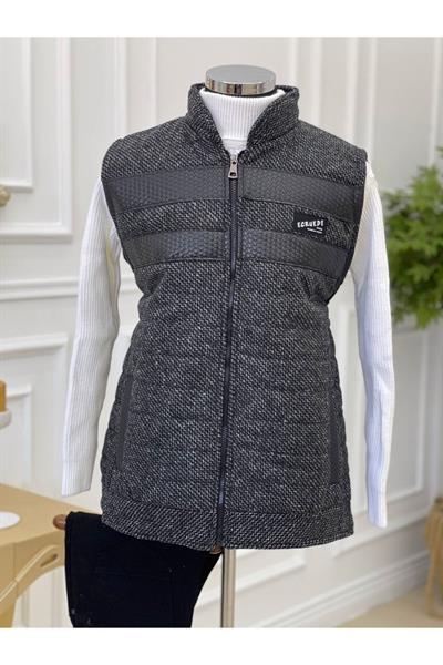 Dilimli Yelek 7576 Siyah