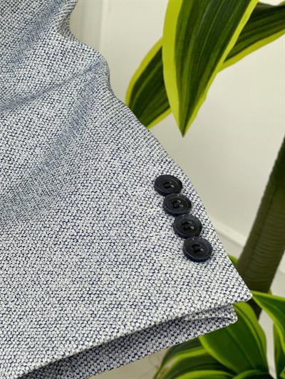 DİSSE Slim-Fit Tek Ceket 0960 T-24 Buz Mavisi