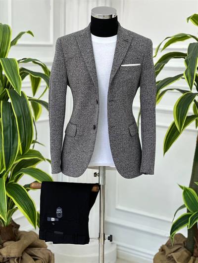 DİSSE Slim-Fit Tek Ceket 0960 T-24 Gri