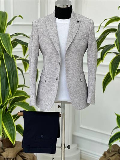 DİSSE Slim-Fit Tek Ceket 0960 T-24 Krem