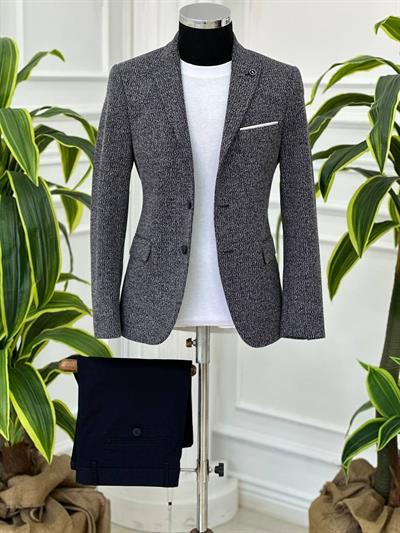 DİSSE Slim-Fit Tek Ceket 0960 T-24 Lacivert
