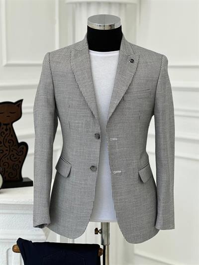 DİSSE Slim-Fit Tek Ceket 0968 T-24 Gri