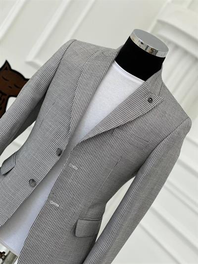 DİSSE Slim-Fit Tek Ceket 0968 T-24 Gri