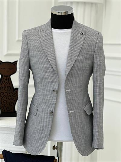 DİSSE Slim-Fit Tek Ceket 0968 T-24 Mavi