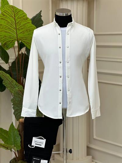 Double Kumaş Gömlek 1011 T-24 Beyaz