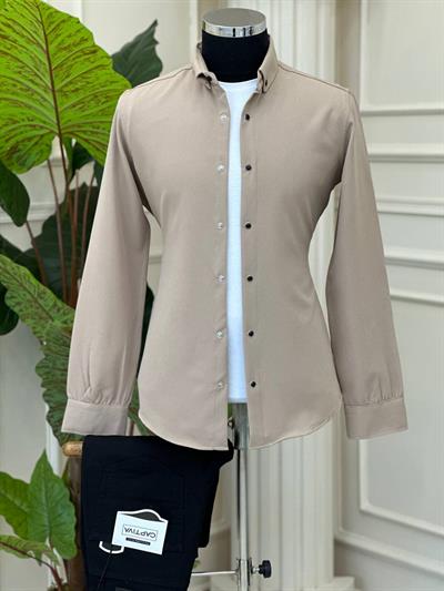 Double Kumaş Gömlek 1011 T-24 Vizon