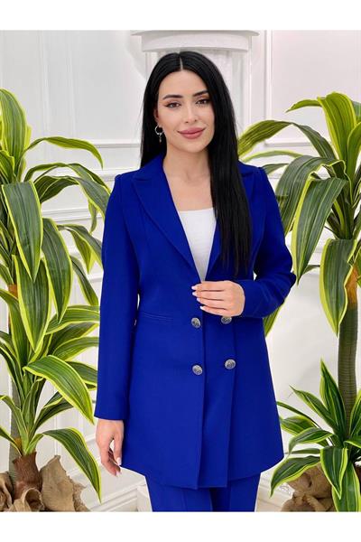 Düğmeli İkili Takım 918 Saks