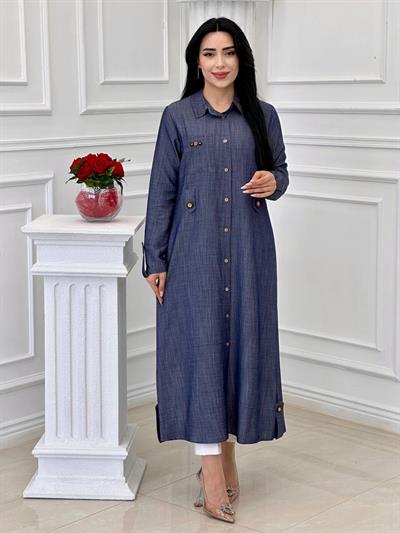 Düğmeli Spor Giy Çık 4701 T-24 Kot