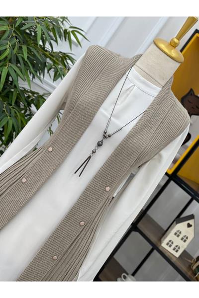 Düğmeli Yelek 3727 Taş