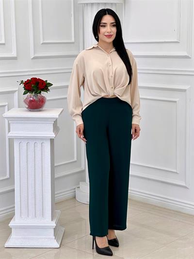 Düğüm Detay Gömlek 2147 T-24 Bej