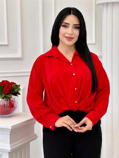 Düğüm Detay Gömlek 2147 T-24 Kırmızı