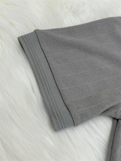 Düz Desen Polo Yaka Yk-116 T-24 Gri
