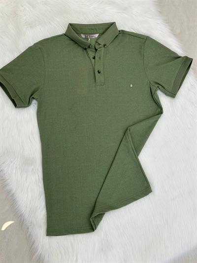 Düz Desen Polo Yaka Yk-116 T-24 Yeşil