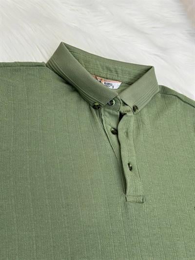 Düz Desen Polo Yaka Yk-116 T-24 Yeşil