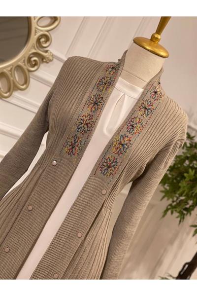 Ebruli Desen Hırka 3195 Taş