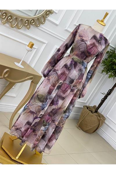 Ebruli Elbise 3047 Mor